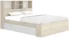 Vente-unique - VARDIEL Bett Holz, Platte BeigeWeiß - B 147,4 cm x H 110 cm x L 217,6 cm Bild 3