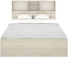 Vente-unique - VARDIEL Bett Holz, Platte BeigeWeiß - B 147,4 cm x H 110 cm x L 217,6 cm Bild 4