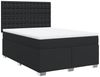 vidaXL Boxspringbett mit Matratze Schwarz 160x200 cm Kunstleder 3290728 Bild 2