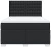 vidaXL Boxspringbett mit Matratze Schwarz 160x200 cm Kunstleder 3290728 Bild 4