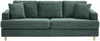 Vente-unique - YOCABA Sofa Samt Grün - B 79 cm x H 86 cm x L 216 cm Bild 2