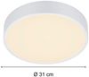 LED Deckenleuchte WACO in Weiß matt extern dimmbar flach, Ø 31cm Bild 3