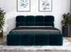 Polsterbett MAROKO 120x200 ohne Matratze mit Bettkasten und Lattenrost. Farbe: Pfau 36 Bild 2