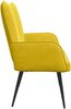 vidaXL 2-Sitzer Sofa Gelb 115 x 61 x 87 cm Samt (V) 42028966 Bild 5