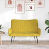 vidaXL 2-Sitzer Sofa Gelb 115 x 61 x 87 cm Samt (V) 42028966 Bild 3