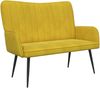 vidaXL 2-Sitzer Sofa Gelb 115 x 61 x 87 cm Samt (V) 42028966 Bild 2