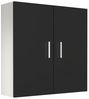 VCM Badmöbel Wandschrank Zalo 920351 Weiß / Schwarz H. 60 x B. 60 x T. 18 cm Bild 4