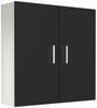 VCM Badmöbel Wandschrank Zalo 920351 Weiß / Schwarz H. 60 x B. 60 x T. 18 cm Bild 5