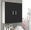 VCM Badmöbel Wandschrank Zalo 920351 Weiß / Schwarz H. 60 x B. 60 x T. 18 cm Bild 2