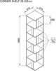 Eckregal CORNER SHELF B/H/T ca. 38/182/38 cm Bild 3