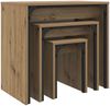 vidaXL Couchtisch 3 pcs Artisan-Eiche Holzwerkstoff 883535 Bild 5