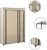 vidaXL Faltschränke 2 Stk. Creme 110x45x175 cm Stoff 282424 Bild 3