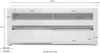 INOSIGN Lowboard Carat, Breite 150 cm, wird mit 2 Leisten geliefert (weiss und grau) Bild 4