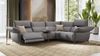 Sofanella Eckcouch CUNEO Ecksofa Ledersofa Eckgarnitur in Creme Bild 3
