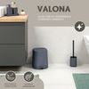 eluno VALONA Kosmetikeimer, Kunststoff, grau, 21 x 25,5 x 21 cm Bild 2