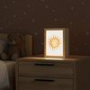 OnlyWow Nachttischlampe Lightbox Sonne - Aquarell - Gelb - Mädchen, Dimmbar, Farbwechsel, LED, Warmweiß, Kaltweiß, Neutralweiß Einstellbar, Kinderzimmer, Babyzimmer, Dimmbar, mit Kabel, Nachtlampe, LED Bild 2
