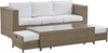 Lounge Set mit Tisch BELLUNO Weiß Bild 5