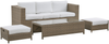 Lounge Set mit Tisch BELLUNO Weiß Bild 4