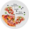 4er Pizzateller Margherita groß 30,5cm Porzellan Teller Pizzaplatte mit Motiv - für Pizza / Pasta Bild 3