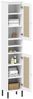Badezimmer-Set >WZ-0800< (5-teilig) Fichte massiv weiss - 155x190x40 (BxHxT) Bild 3