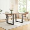 Tischgestell 2er Set Makers Stahl 72x70 cm Schwarz [en. casa] Bild 3