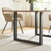 Tischgestell 2er Set Makers Stahl 72x70 cm Schwarz [en. casa] Bild 2