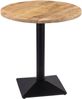 Bistrotisch massiv Mango Rough rund 70 cm Säulengestell-eckig schwarz EMILIO 173844661 Bild 2