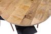 Bistrotisch massiv Mango Rough rund 70 cm Säulengestell-eckig schwarz EMILIO 173844661 Bild 4