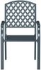 vidaXL Gartenstuhl 4 pcs Anthrazit 56 x 65 x 89 cm Stahl 362776 Bild 5