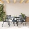 vidaXL Gartenstuhl 4 pcs Anthrazit 56 x 65 x 89 cm Stahl 362776 Bild 3