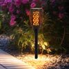 2x LED Solarlampe, Feuer-Effekt, Garten Fackel Höhe 58 cm Bild 3