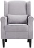 vidaXL Sessel Hellgrau Stoff [248615] Bild 3