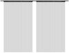 vidaXL Fadenvorhänge 2 Stk. 140 x 250 cm Schwarz 132401 Bild 2