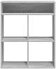vidaXL Bücherregal Grau Sonoma 66x31x80 cm Holzwerkstoff 860297 Bild 4