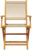 vidaXL Gartenstühle 6 Stk. Klappbar Beige Massivholz Akazie 3214572 Bild 4