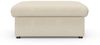 DOMO collection Hocker Topper, mit Wellenunterfederung, auf Kunststoffgleitern Bild 2