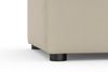 DOMO collection Hocker Topper, mit Wellenunterfederung, auf Kunststoffgleitern Bild 4