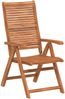 vidaXL Gartenstühle 6 Stk. Verstellbar 56x72x107 cm Massivholz Akazie 3214478 Bild 3