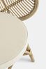 Stuhl Resola mit Armlehne aus Rattan, skandinavischer Boho Stil, natur, inklusive Kissen Bild 5