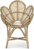 Stuhl Resola mit Armlehne aus Rattan, skandinavischer Boho Stil, natur, inklusive Kissen Bild 2