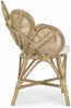Stuhl Resola mit Armlehne aus Rattan, skandinavischer Boho Stil, natur, inklusive Kissen Bild 3