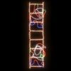 vidaXL LED-Silhouette Weihnachtsmann auf Leiter 552 LEDs 50x200 cm 343291 Bild 3