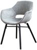 KAWOLA Stuhl ZAJA Esszimmerstuhl Cord grau 82 x 59 x 57 cm Bild 3
