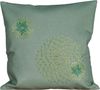 heimtexland Tischdecke Deko Tischwäsche Kissen Serie Pusteblume bestickt (Typ887 1-tlg), Kissenhülle 40x40 I natürlich edle Leinen-Optik I mint Bild 5