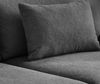 Big-Sofa 290 cm breit Federkern Lounge Couch extratief in Flachgewebe Dunkelgrau Bild 5