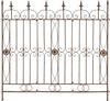 CLP Gartenzaun Mangold Eisen Steckzaun Landhausstil Rankzaun Garten Terrasse,antik braun Bild 2