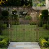 CLP Gartenzaun Mangold Eisen Steckzaun Landhausstil Rankzaun Garten Terrasse,antik braun Bild 4