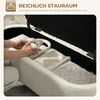 Aufbewahrungshocker Mit 69L Stauraum & Polsterung - Sitzbank Truhe Für Flur Schlafzimmer,Ohne Werkzeug Montage Bild 2