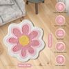 ABC Badematte mit Blumenmuster 40 x 40 cm – Weiche, rutschfeste Badematte mit hoher Saugfähigkeit; aus Mikrofaser Bild 2