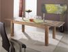 Esstisch mit Ansteckplatten Sheesham 180-220/260x90x76 grau geölt NATURE GREY #305 Bild 3
